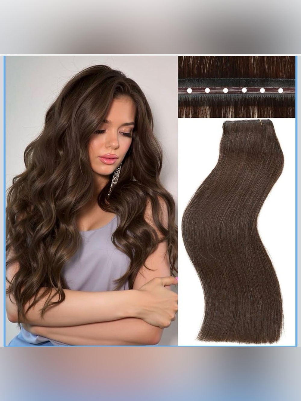 Butterfly Human Hair Extensions, Double Invisible Weft 100% Remy Human Hair